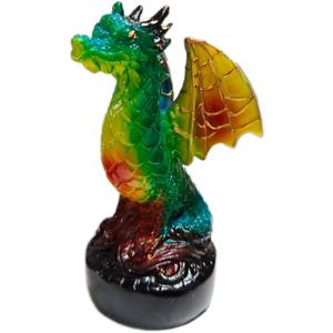 3D Animal Lamp, Retro Stained Animal Night Light Lamp, Vintage Animals Table Lamp, Bohemian Resin Animal Lamps for Bedroom Living Room Dining Room Nursery Office Home Decoration (Dragon)