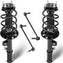 Front Struts for Ford Explorer 2011 2012 2013 FWD, 2011-2013 Explorer Front Shocks Quick Complete Struts Assembly with Coil Spring Set of 2, Replace 172620 172621
