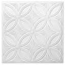 Art3d Decorative PVC Drop Ceiling Tile 2ft x 2ft in White,Glue up Ceiling Panel 24 x 24in.12pcs