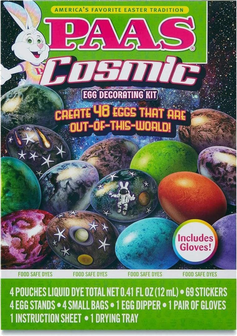 PAAS Cosmic Egg Decorating Kit Out of This World Dye Kit, Small