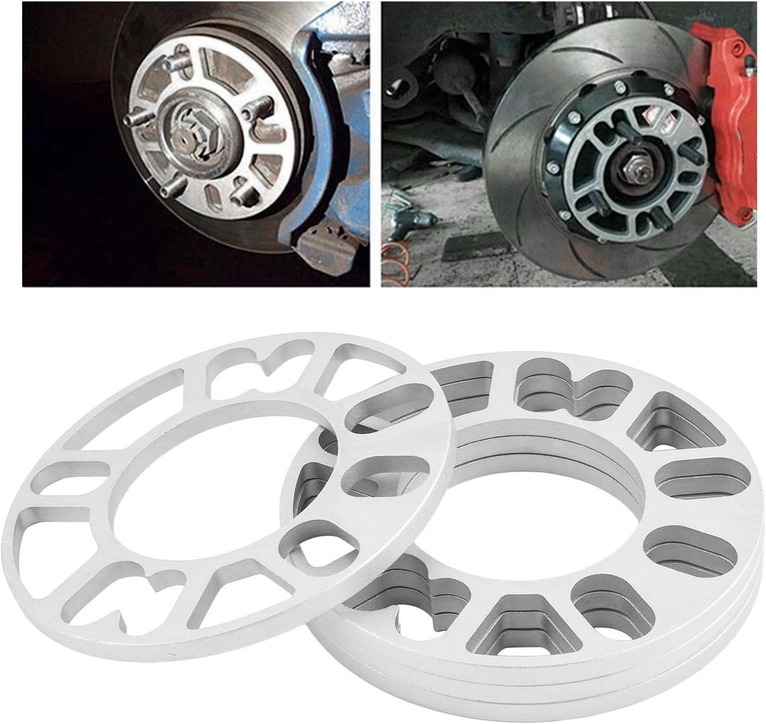 carleef 4PCS 8mm Hub Centric Wheel Spacers, Hubcentric Wheel Spacers Suitable for PCD 98-120mm 4/5 Hole Stud Wheels, Universal Wheels Spacer Compatible with Acura Audi BMW