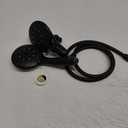 Cobbe 48-Setting 3-Way High Pressure Shower Head Combo with Handheld & Rain Shower - Black