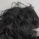 Topcosplay Men's 80s Mullet Wig - Black Curly Male Wig for Halloween Costumes, Punk Rocker Style