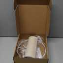 Small Lamp Shade, Beige Drum Lampshade 8.7''Top X 8.7'' Bottom X 7.9'' High, Replacement Lamp Shade Natural Linen Hand Crafted for Table Lamps Floor Lamps Chandelier Lamp, Easy Assembly Required