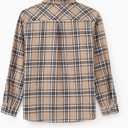 PATPAT Family Matching Outfits Set Mommy and Me Dresses Off Shoulder Midi Dress Dad and Boy Plaid Button Down Shirts (XL)