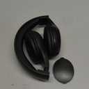 Portable Personal FM Radio Headphones with Best Reception, Wireless Headset FM Radio Ear Muffs for Walking, Jogging Powered by 2 AA Batteries(Not Included) -Black