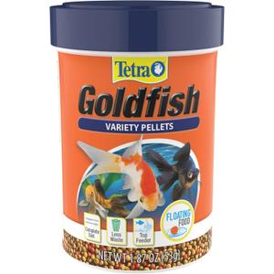 Tetra Goldfish Variety Pellets, Balanced Diet, 1.87 Ounce