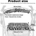 Zebra Stripe Rollator Seat Cushion Back Bar Cover Set Rollator Walker Seat Back Covers Stretchy Rollator Walker Accessories