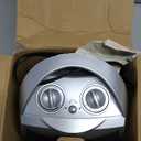 GiveBest Portable Electric Space Heater with Thermostat, 1500W/750W Safe and Quiet Ceramic Heater Fan, Heat Up 200 Square Feet for Office Room Desk Indoor Use, Silver