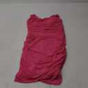 EXARUS Girls Party Dress with Built in Bra Teen Ruched Bodycon Mesh Front Wrap Hem Tween Dance Tight Mini Pencil Dresses (12 Years, Rose)