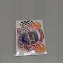 Fire Car Cake Topper Race Car Birthday Cake Decorations Racing Car Cake Toppers Checkered Flag Hot Wheel Themed Cake Cupcake Topper for Boys Girls Racing Car Party Supplies