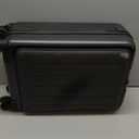 NINETYGO Carry on Luggage 22X14X9 Airline Approved with Front Pocket, 20 Inch Luggage with Front Compartment, Expandable, Double Spinner Wheels, Hardsided PC, TSA Lock (Black, Seine Max)