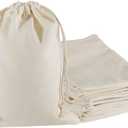 HRX Package 20pcs Muslin Bags 5x7 inch, Cotton Drawstring Pouches Sachet Bags for Gift Party Favors Jewelry DIY