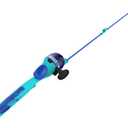 Zebco Youth 29-Inch Floating Spincast Reel and Fishing Rod Combo, Size 20 Reel, Pre-Spooled with 6-Pound Cajun Line (Blue)