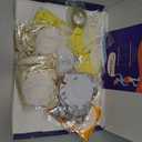 HOUSE OF PARTY White, Yellow Balloon Arch - Pastel Yellow and White Balloons Garland Kit for Birthday Decorations, Sunflower, Bee & Daisy Themed Party Supplies