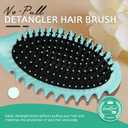 2 x Curly Hair Brush Set,Curl Defining Brush for Curly Hair,Trident Handle Design,Detangling & Shaping & Defining Curls for Women and Girls,Wet or Dry Hair(Green)