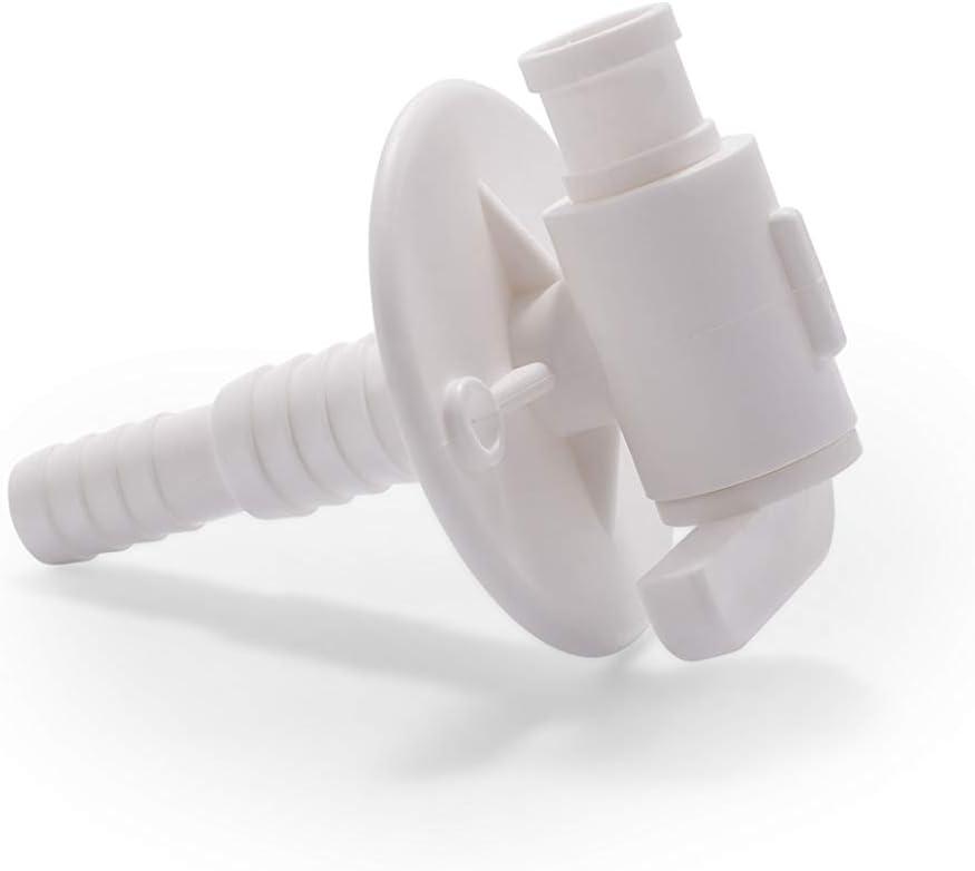 Camco RV Water Tank Drain Valve | Features a Durable Plastic Construction, Comes with a Flange, and is Used with 3/4-Inch or 1/2-Inch Vinyl Tubing (22223) (One Size)