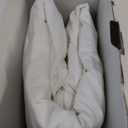 TEXAS LINEN CO. 100% Egyptian Cotton King Size Sheets Set - Luxury 1500 Thread Count Damask Egyptian Cotton Sheets King Size, 17" Deep Pocket, Soft, Cooling Sateen Weave Bedding Set - White