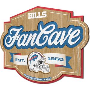 YouTheFan NFL Officially-licensed FanCave 3D wall art - ready-to-hang, 3D multi-layered construction - floating wall mount design - Perfect fan gift, One Size