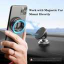 Gym Magnetic Phone Holder - Black-Gray, Dual Magnet, Strong Grip, 360 Rotation, Attach to Metal Surfaces, Compatible with iPhone 16/15/14/13/12, Samsung, MagSafe Case & All Smartphones