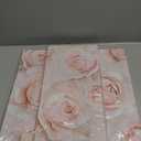 WELMECO Flower Wall Art Rose Painting Floral Pictures Bathroom Wall Decor Teen Girl Bedroom Decor Framed 8x16inchx3Pieces (Pink)