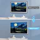 TV Frames 55” Deco Alloy Bezel Only for Samsung The Frame TV and Pro TVs (Fits 2021-2026), Modern & Minimalist Styles from TV to Art, Interchangeable Bezels for Home Decor, Easy Installation