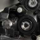 Headlights Assembly Compatible With 2008-2013 Nissan Rogue, 2014-2015 Nissan Rogue Select Chrome Housing Amber Reflector, Halogen Model Replacement head lamp assembly set