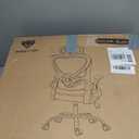 Ergonomic Office Chair with Headrest 3D, Mesh Office Desk Chair with Adjustable Lumbar Support, Computer Chair with Flip up Armrests, 350LBS Capacity - Design for Home/Offices - Black