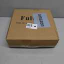 Round Side Table, Small Drink Table for Small Spaces, Modern Accent Nightstand with Solid Wood Leg for Living Room, Bedroom, Corners, and Office (Rustic Brown)