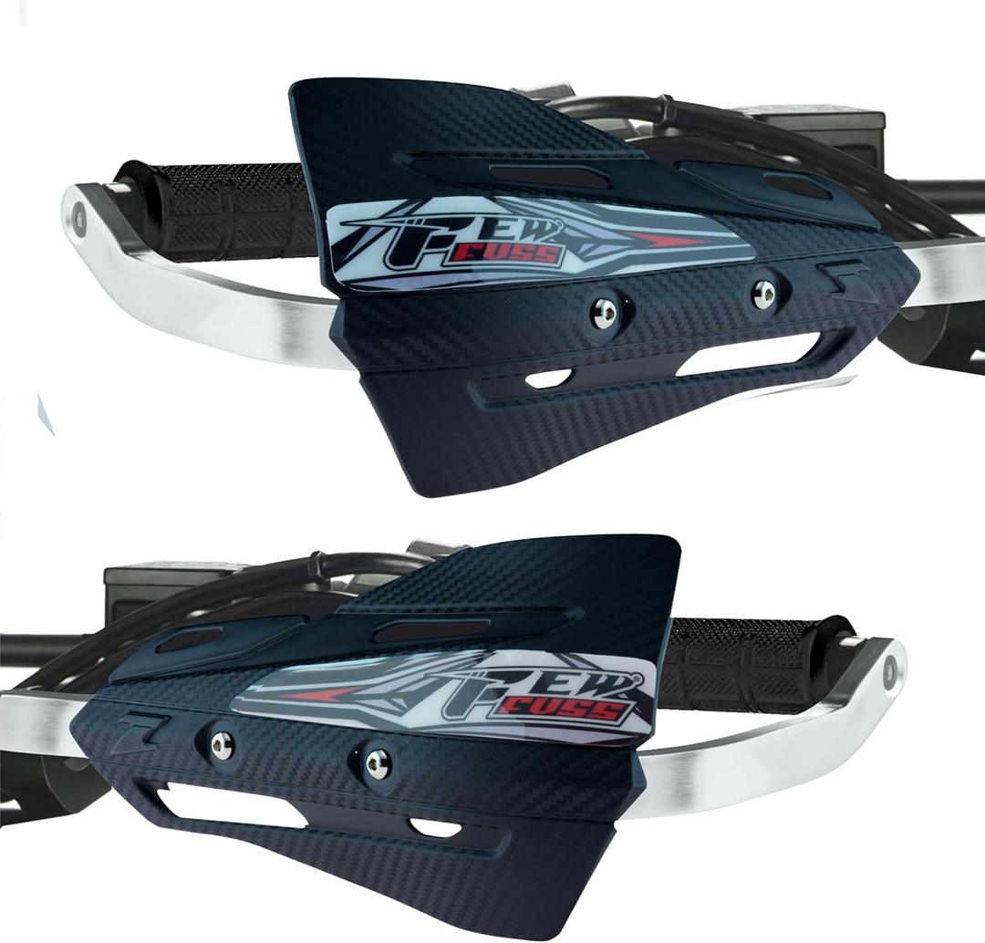 Dirt Bike Hand Guards with Grips, Univeral Dirtbike Motorcycle Handguards 7/8'' and 1 1/8'', MX Motocross Supermoto Racing ATV Handguards 22mm 28mm (Black)