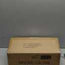 IBUYKE Square Makeup Stool with X-Leg Foot Rest, Linen Footrest, Ottoman Seat, Multi-Use as Small Side Table, for Bedroom, Living Room, Dark Gray LG-70G (17.72"-Linen)