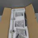 Bathroom Vanity Light Fixtures, 4-Light Vintage Matte Black Vanity Lights with Crystal Glass Shades, Farmhouse Bathroom Lighting Fixtures Over Mirror for Bathroom Bedroom Hallway