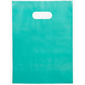 100 Teal Bags for Small Business 9"x12" Perfect For Merchandise And Retail Extra Thick 1.5Mil Glossy Thank You Bags With Handles