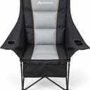 Oversized Camping Chair, Padded Camping Chairs for Adults
Heavy Duty, Supports 500lbs, Padded Portable Outdoor Chairs with Cup Holder, Storage Pockets for Sports Beach Fishing