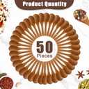 Boao 50 Pcs Small Wooden Spoons, 3.5'' L, Mini Wood Natural Tiny Spoons Wooden Little Teaspoons for Jars Sugar Creamer Honey Spices Salt Kitchen Supplies (Light Brown)