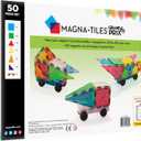 MAGNA-TILES Grand Prix 50-Piece Magnetic Construction Set, The ORIGINAL Magnetic Building Brand, Small, Large