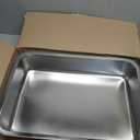 Large Stainless Steel Litter Box with High Sided, Metal Cat Litter Box, Odor-Free Non-Stick Litterbox Pan, Easy to Clean Pet Supplies Toilet Tray for Indoor Cats, Kittens or Multicat Homes