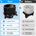 Front HVAC Heater Blower Motor Assembly for Infiniti QX56 04-10, Nissan Armada 05-15, Nissan Titan 04-15, 2004 Nissan Pathfinder Armada, for 700174 27226ZH00A