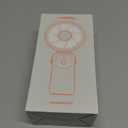 coldSky Portable Handheld Fan, 4000mAh Battery Operated with LED Display, Handheld/Neck/Desk 3 in 1 Personal Small Fan, 90 Foldable Desk Fan with Base, 5 Speed Lash Makeup Fan for Women (Pink)