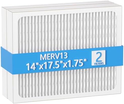 14 x 17.5 x1.75 MERV 13 Replacement Dehumidifier Filter Compatible with Santa Fe Advance90, Advance100, Advance120, Honeywell DR90 & DR120 Dehumidifier Models, 2 Pack