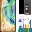 for Motorola Moto G Power 2024 5G Screen Replacement Kit for Motorola Moto G Power 5G 2024 XT2415 XT2415-1 XT2415-5 XT2415V LCD Screen Display Touch Screen Digitizer Assembly Replacement 6.7" Black