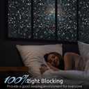 Rabbitgoo Window Privacy Film Rainbow Film Decorative Window Sticker, 3D Static Stained Glass Cling Tint for Room Darkening Day Sleep, Black, 23.6 x 78.7 inches, 23.6" x 78.5"