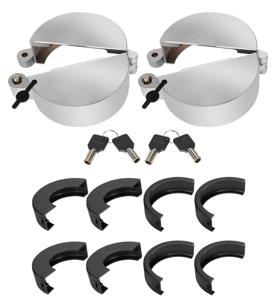 Upgrade Semi Truck Locking Fuel Cap Cover, with Two Keys, Fit for Kenworth, International, Mack, Volvo