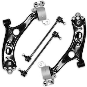 4PCS Front Lower Control Arm with Ball Joints Stabilizer Sway Bar End Link Compatible with Fit for Honda 2017 2018 2019 2020 2021 2022 CR-V CMS601054 CMS601055 K750908