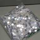 SaitiMade 6.6 FT Bling Arch Backdrop Cover, Silver Sequin Wedding Arch Stand Cover, Round Top Fitted Chiara Backdrop Cover for Birthday Party Ceremony Baby Shower Banquet Decoration