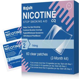 Step 1 Nicotine Patches, 21mg, 60 Count 24-Hour Stop Smoking Aid, Nicotine Replacement Therapy for Smoking Cessation, 2-Month Transition Supply