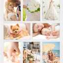 4x6 Oak Wood Picture Frames Collage Wall Decor White, Solid Oak Wooden Family Photo Collage Frame 8 Openings, Glass Front, Wall Hanging Display 8 4x6 Pictures (11.5x15.5-8 openings)