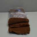 MIULEE Set of 2 Waffle Bathroom Rugs, Terracotta Boho Bath Rugs Non Slip Washable, Super Absorbent Bath Mats, Ultra Soft Rubber Backed Shower Mats for Bathroom Floor, Tub, Caramel, 20x32 Inch