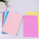 (8 Pads) Lined Sticky Notes 4x6 in Post, 8 Colors Self Sticky Notes Pad Its, Bright Post Stickies Colorful Big Rectangular Sticky Notes for Office, Home, School, Meeting, 40 Sheets/pad