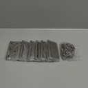Door Hinge 4 Inch Interior Door Hinges Satin Nickel 4 Inch Interior Hinges Flat Iron Hinge 4"x 4" Door Hardware 5/8" Radius - 12 Pieces